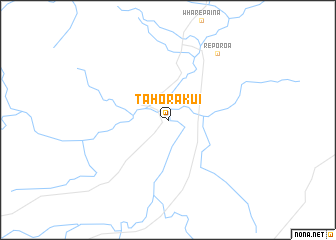 map of Tahorakui