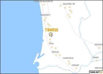 map of Ţāhrū\