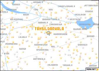 map of Tahsīldārwāla