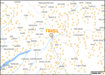 map of Tahsil