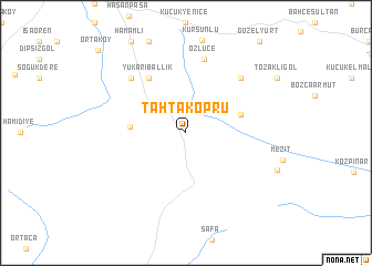 map of Tahtaköprü