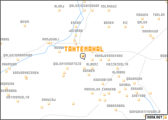 map of Taḩt-e Maḩal