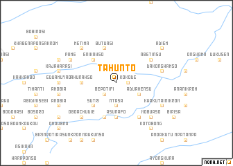 map of Tahunto