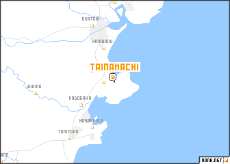 map of Tainamachi