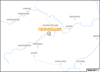 map of Taipingguan