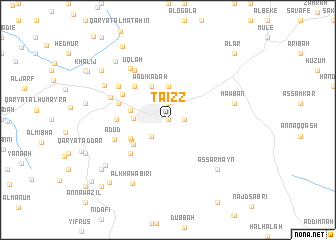 map of Ta‘izz