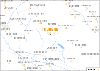 map of Tājābād