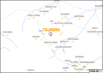 map of Tājābād