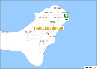 map of Tajace de Abajo