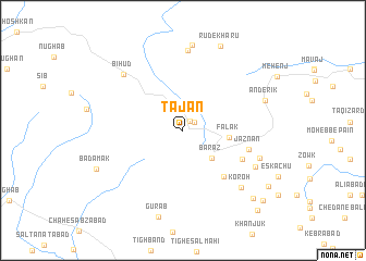 map of Tajan