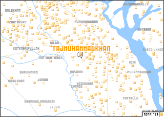 map of Tāj Muhammad Khān