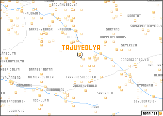 map of Tājū-ye ‘Olyā