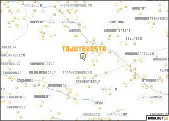 map of Tājū-ye Vosţá