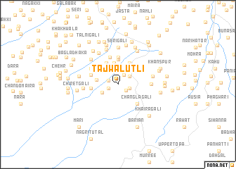 map of Tajwāl Utli
