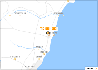 map of Takahagi