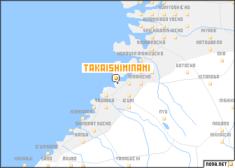 map of Takaishi-minami