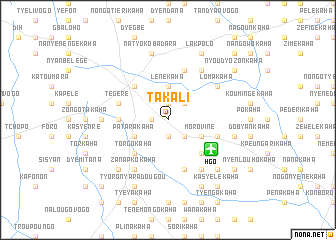 map of Takali