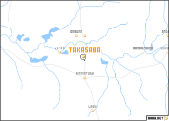 map of Takasaba