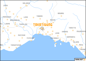 map of Takatidung