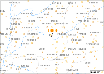 map of Taka