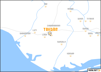 map of Takdār