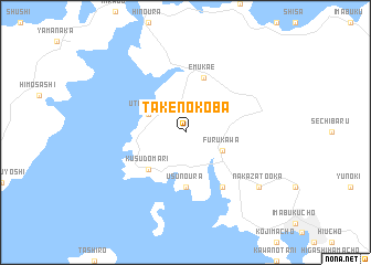 map of Takenokoba