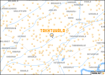 map of Takhtuwāla