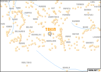 map of Takin