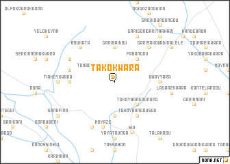 map of Tako Kwara