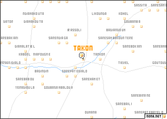 map of Takon