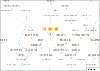 map of Takorka