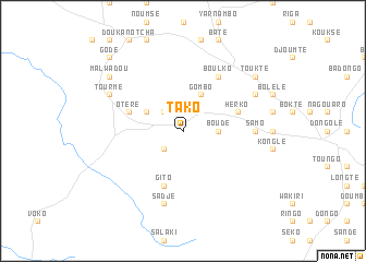 map of Tako