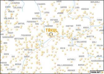 map of Takul