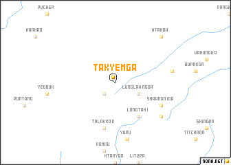 map of Takyem Ga