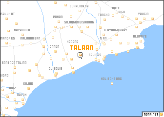 map of Talaan