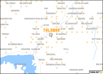 map of Ţalā Bar