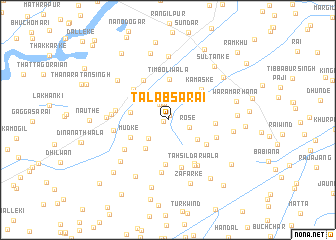 map of Talāb Sarāi