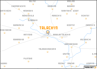 map of Talachyn