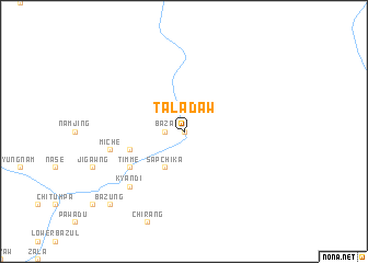 map of Taladaw