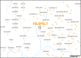 map of Talafelt