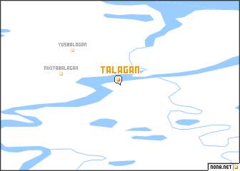 map of Talagan