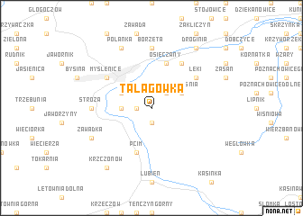 map of Talagówka