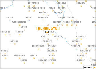 map of Talainggyun