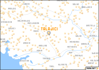map of Talajići
