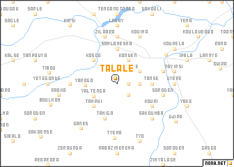 map of Talalé