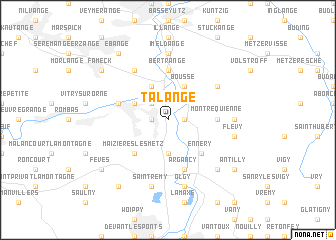 map of Talange