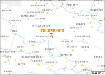 map of Talashkino