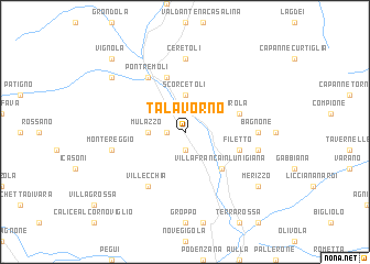 map of Talavorno