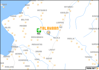 map of Talawaan