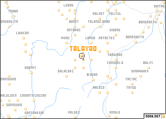 map of Talayao